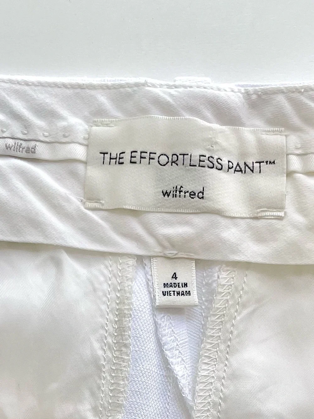 Aritzia Wilfred The Effortless Pant Size 4 White Cruise Linen Wide-Leg Cropped